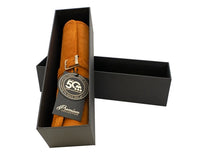 The Manopoulos Suede Roll-Up Travel Backgammon Set - Cinnamon