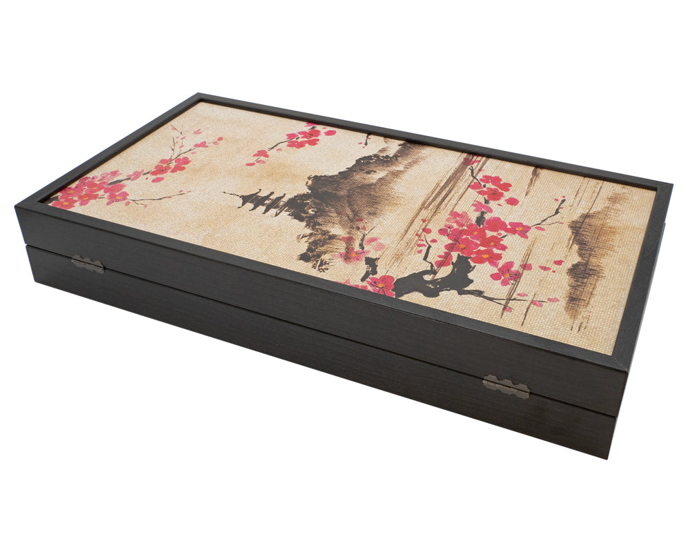 The Manopoulos Oriental Cherry Blossom Backgammon Set