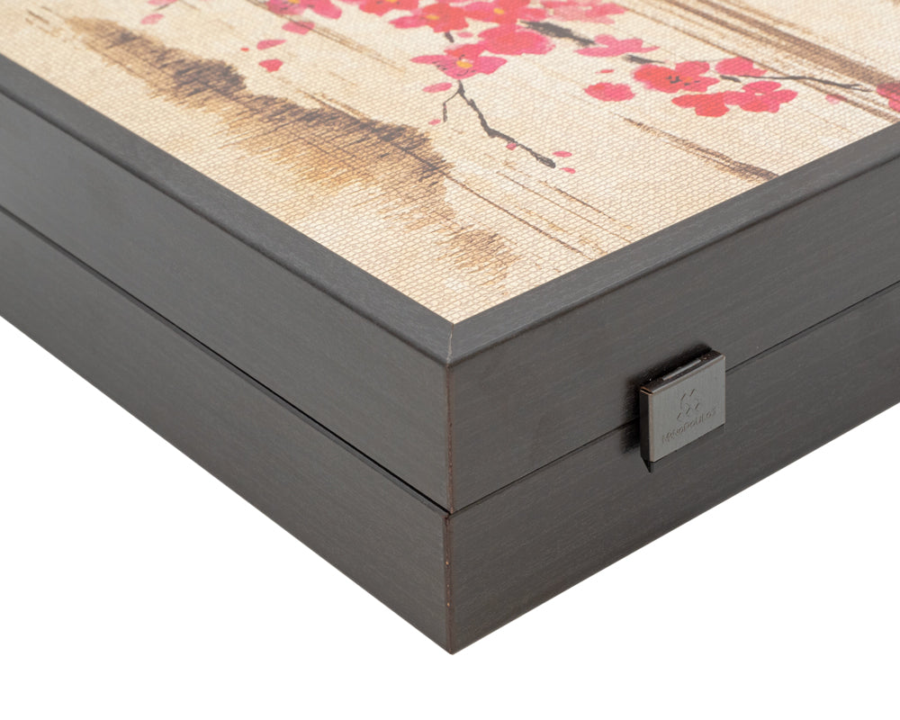 The Manopoulos Oriental Cherry Blossom Backgammon Set