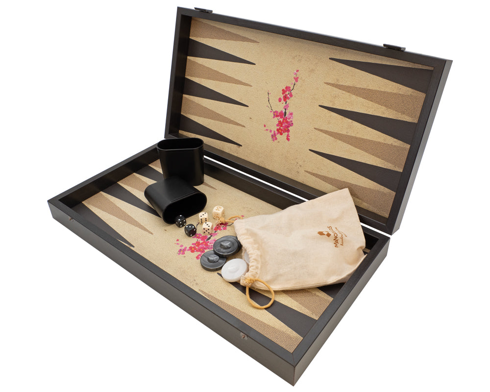 The Manopoulos Oriental Cherry Blossom Backgammon Set